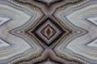 Laguna agate kaleidoscope repeating mirror-effect pattern. Abstract Art Print